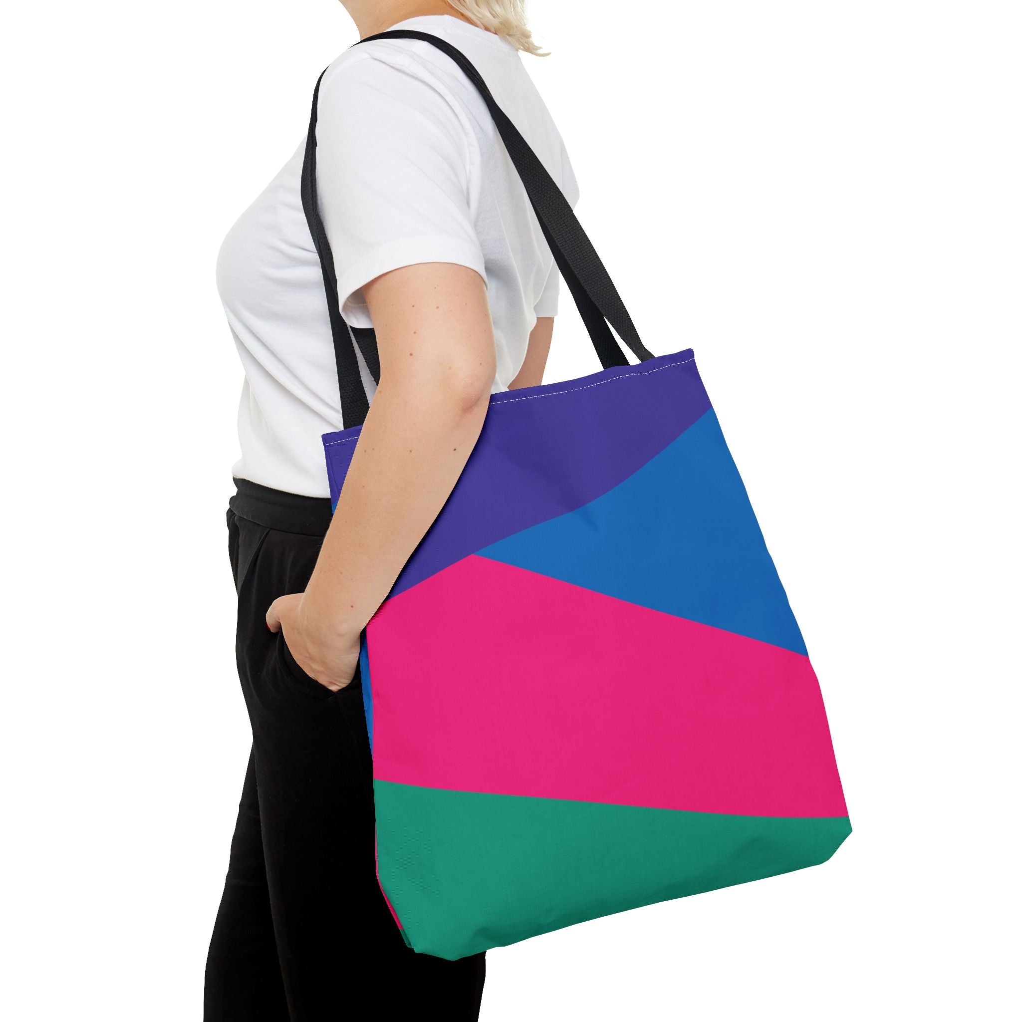 Colorblock Tote Bag
