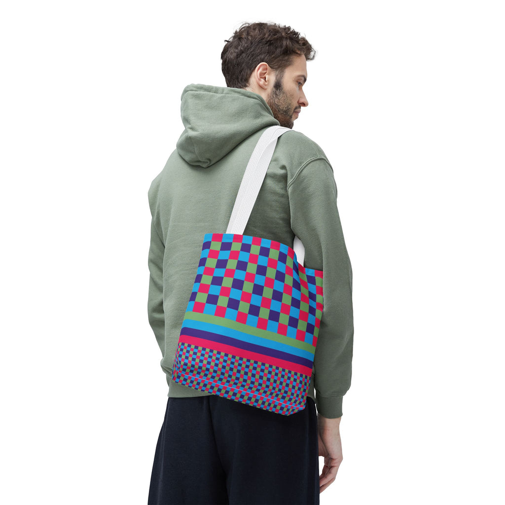 Colorblock Tote Bag
