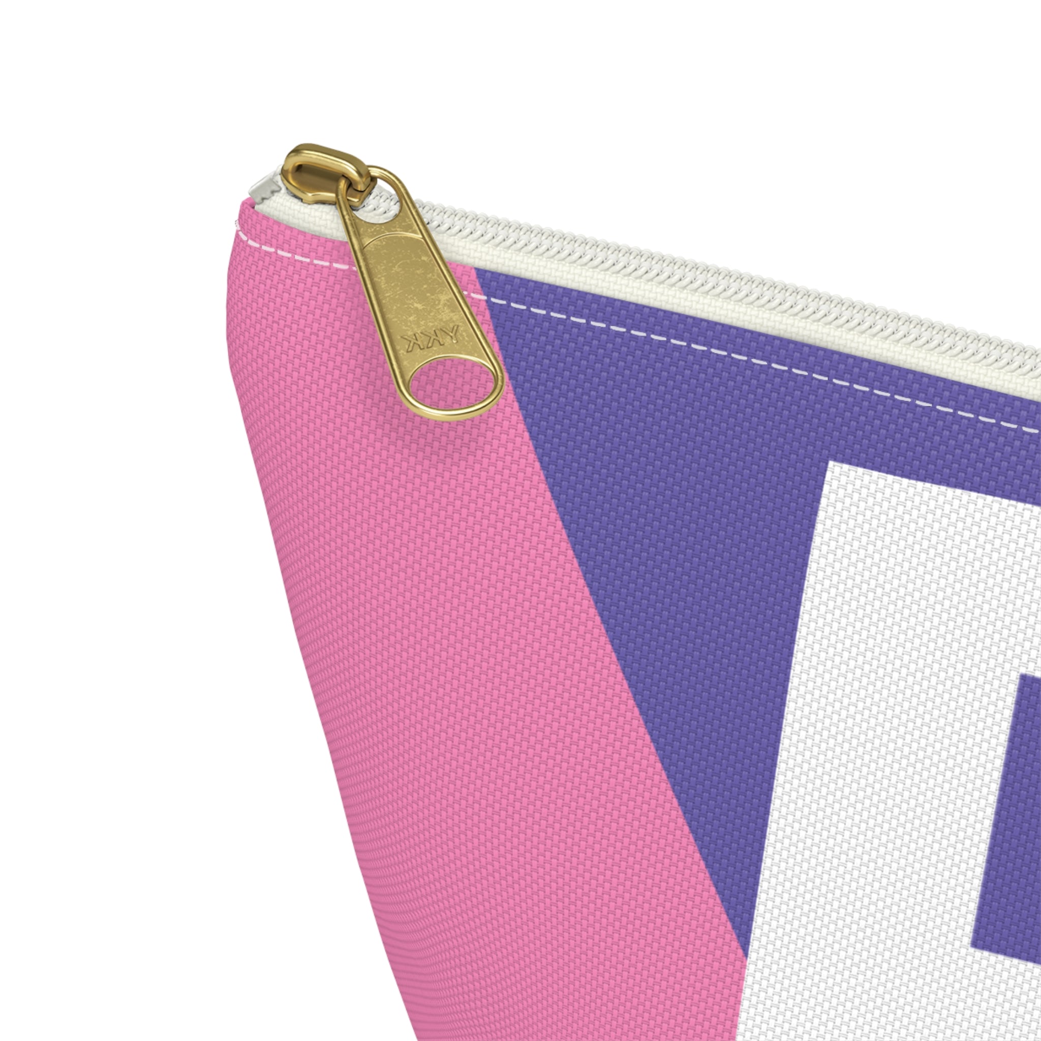 Colorblock Accessory Pouch — Monogram R T-Bottom Cosmetic Bag