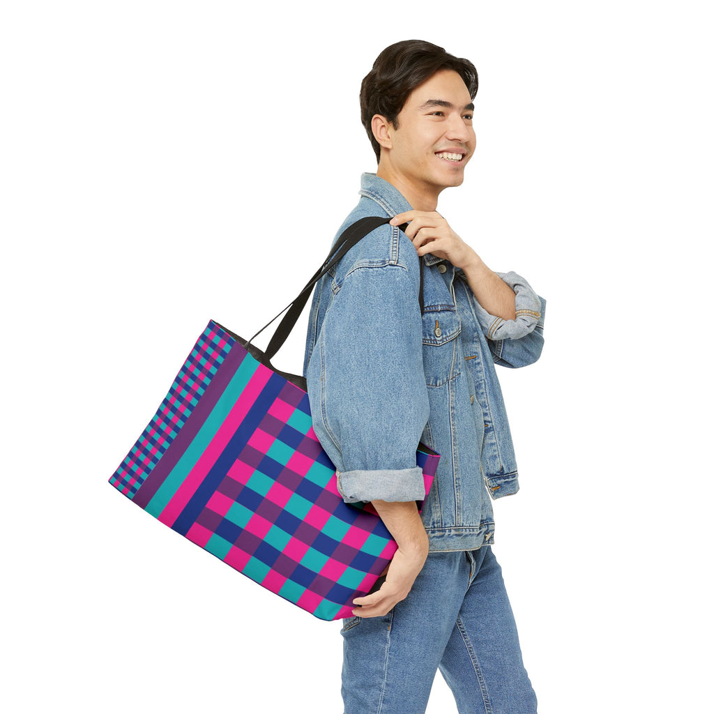Colorblock Tote Bag