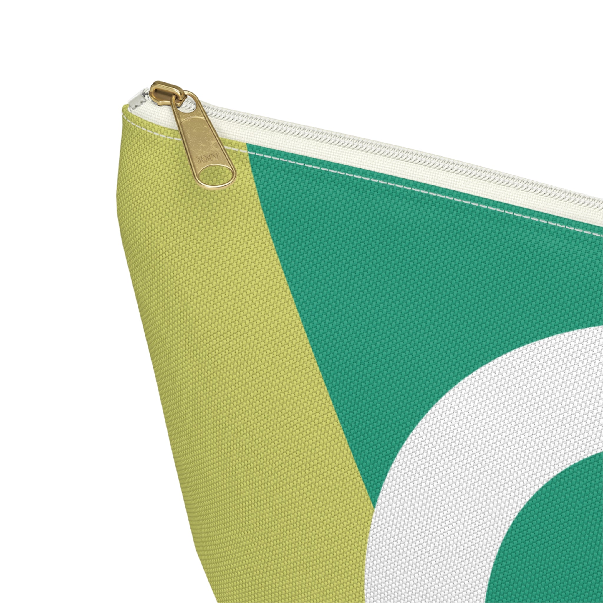 Initials Colorblock Accessory Pouch — Monogram C T-Bottom Cosmetic Bag