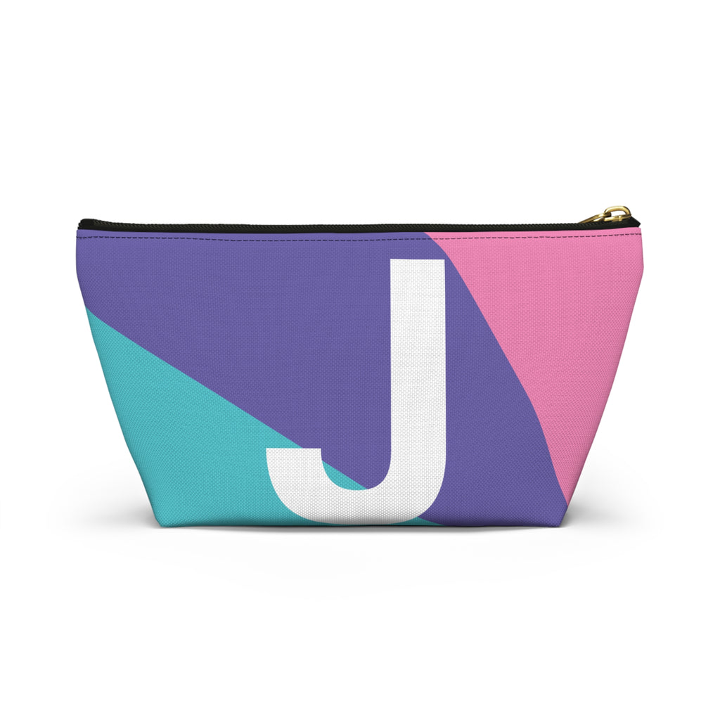 Colorblock Accessory Pouch — Monogram J T-Bottom Cosmetic Bag