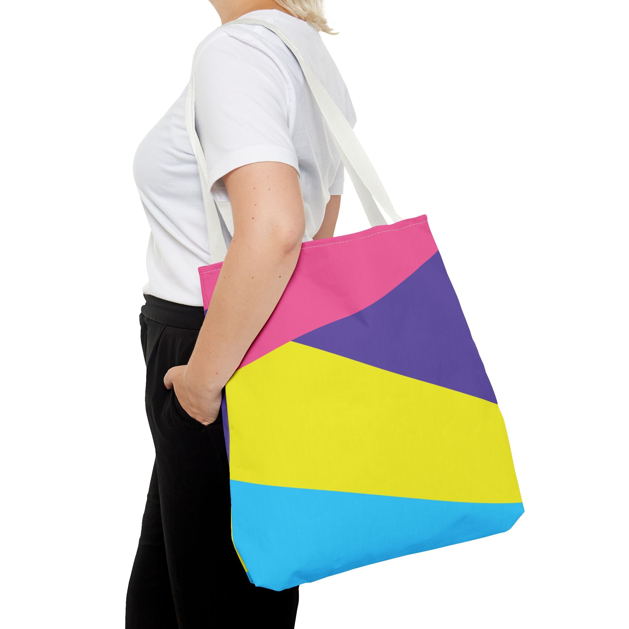 Colorblock Tote Bag