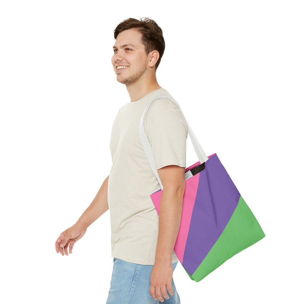Colorblock Tote Bag