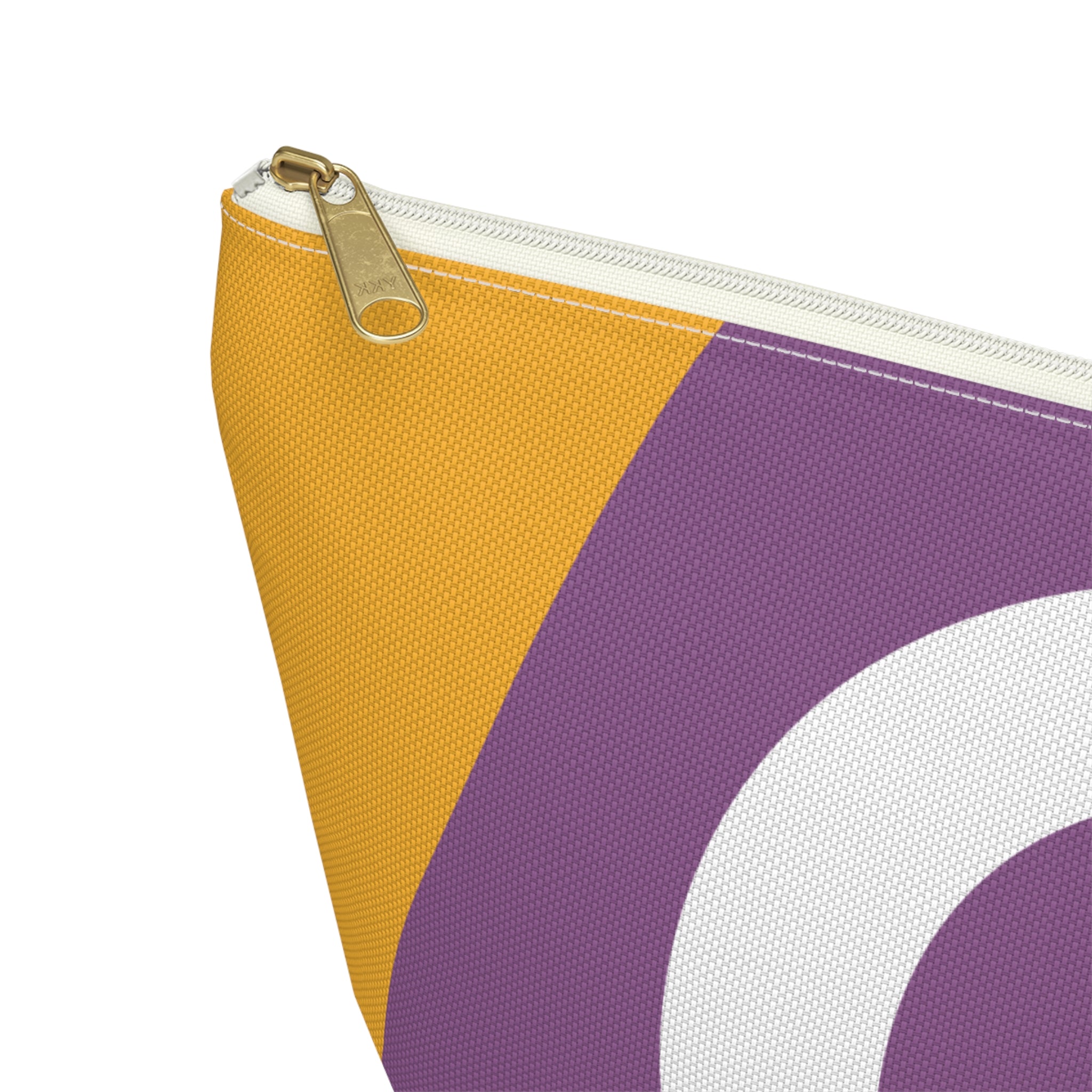 Initials Colorblock Accessory Pouch — Monogram C T-Bottom Cosmetic Bag