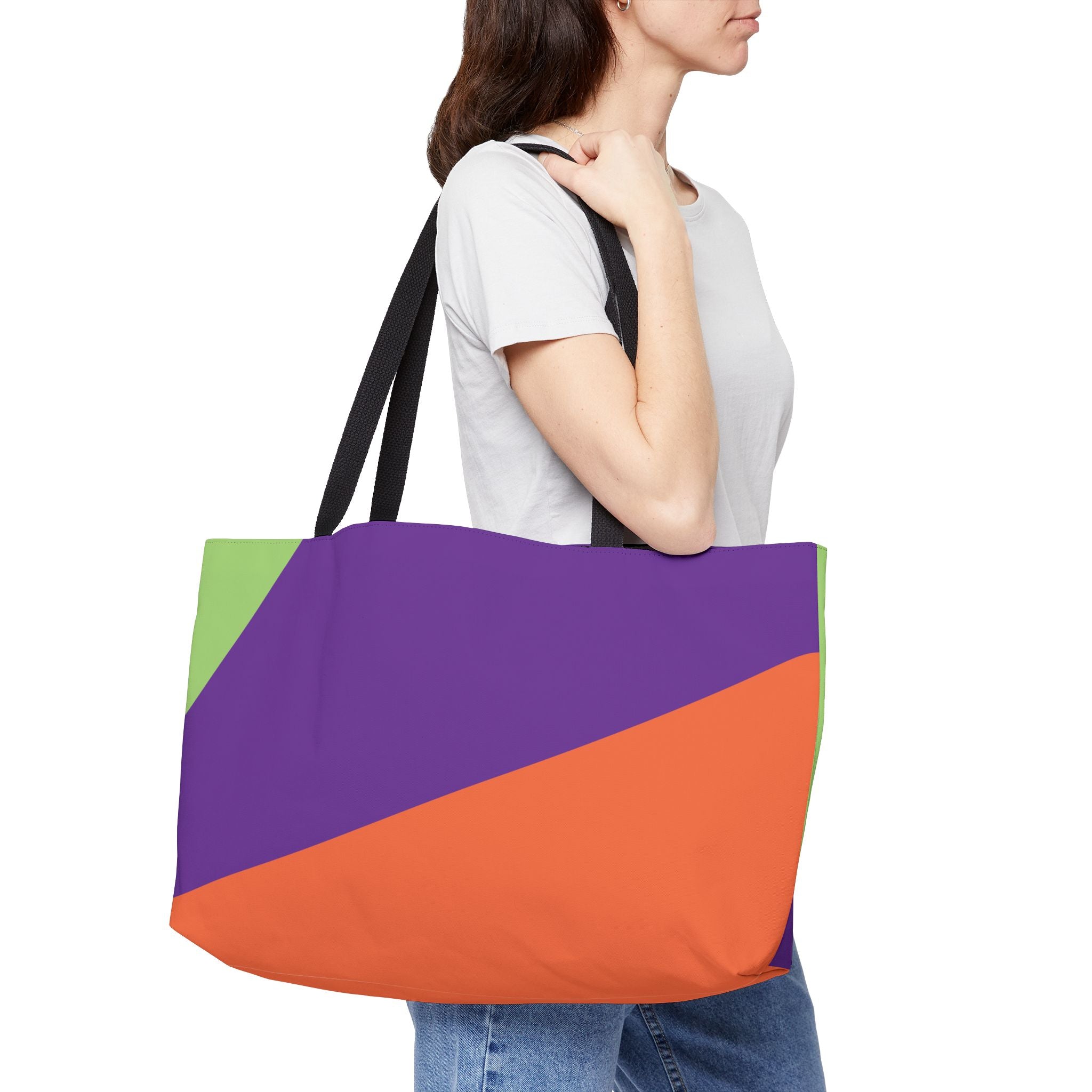 Colorblock Tote Bag