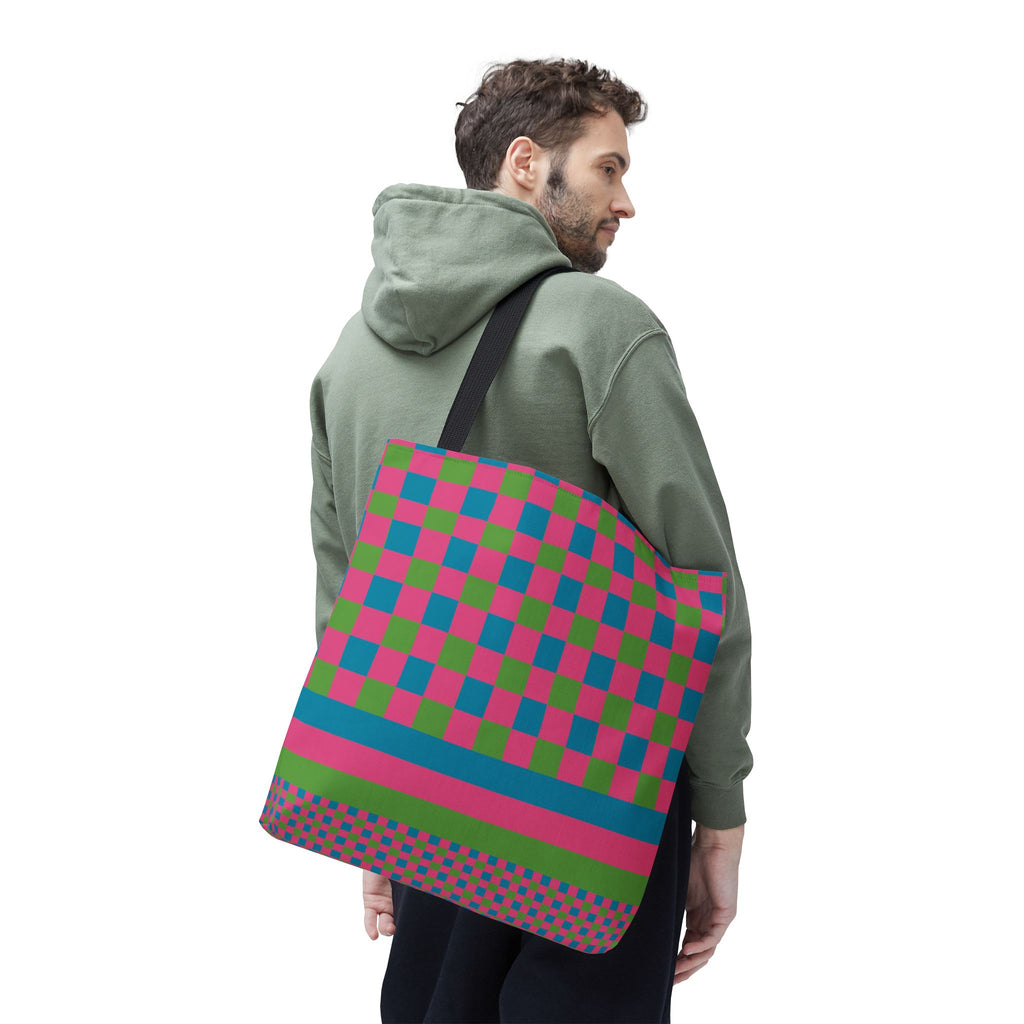Colorblock Tote Bag