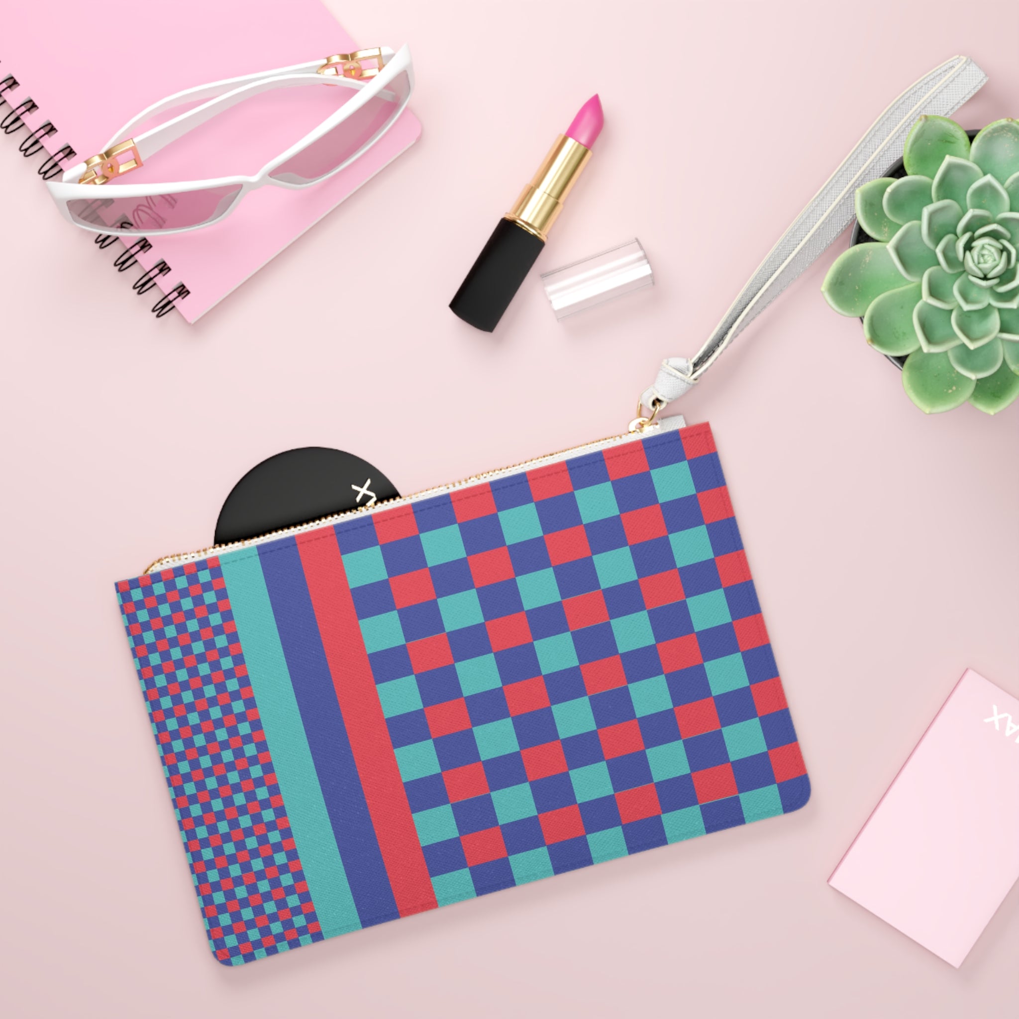 Colorblock Clutch Bag