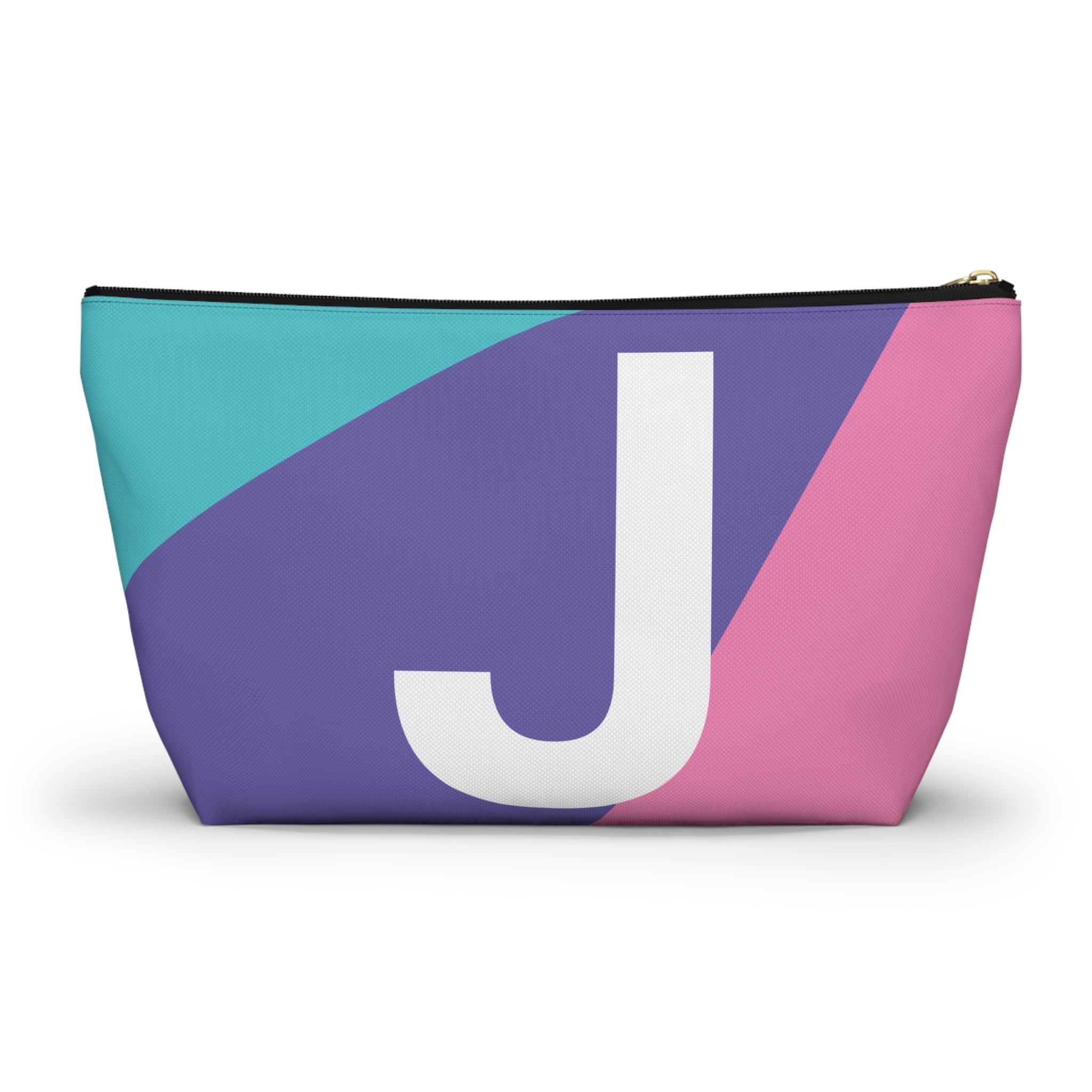 Colorblock Accessory Pouch — Monogram J T-Bottom Cosmetic Bag