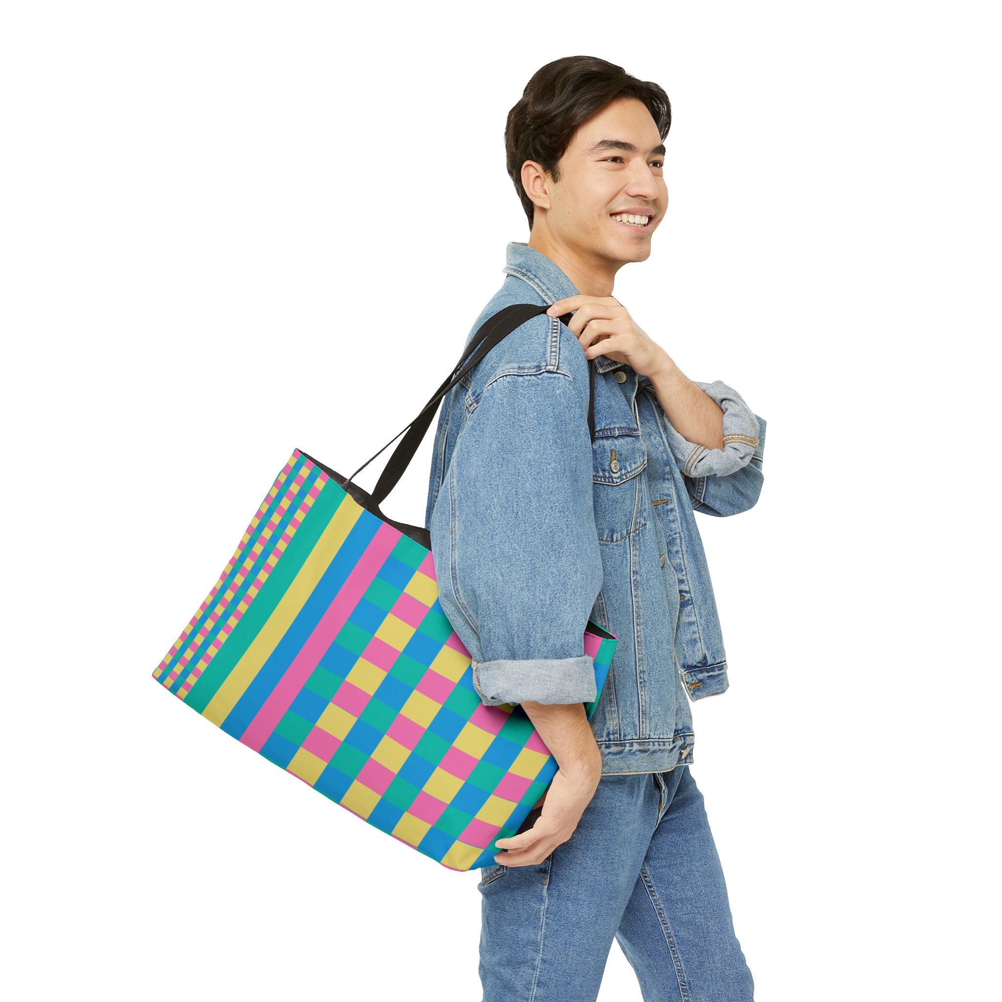 Colorblock Tote Bag