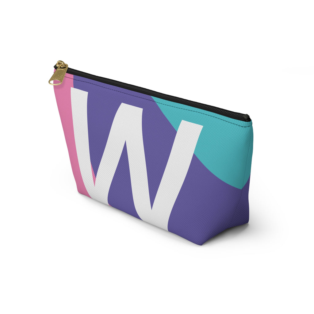 Colorblock Accessory Pouch — Monogram W T-Bottom Cosmetic Bag