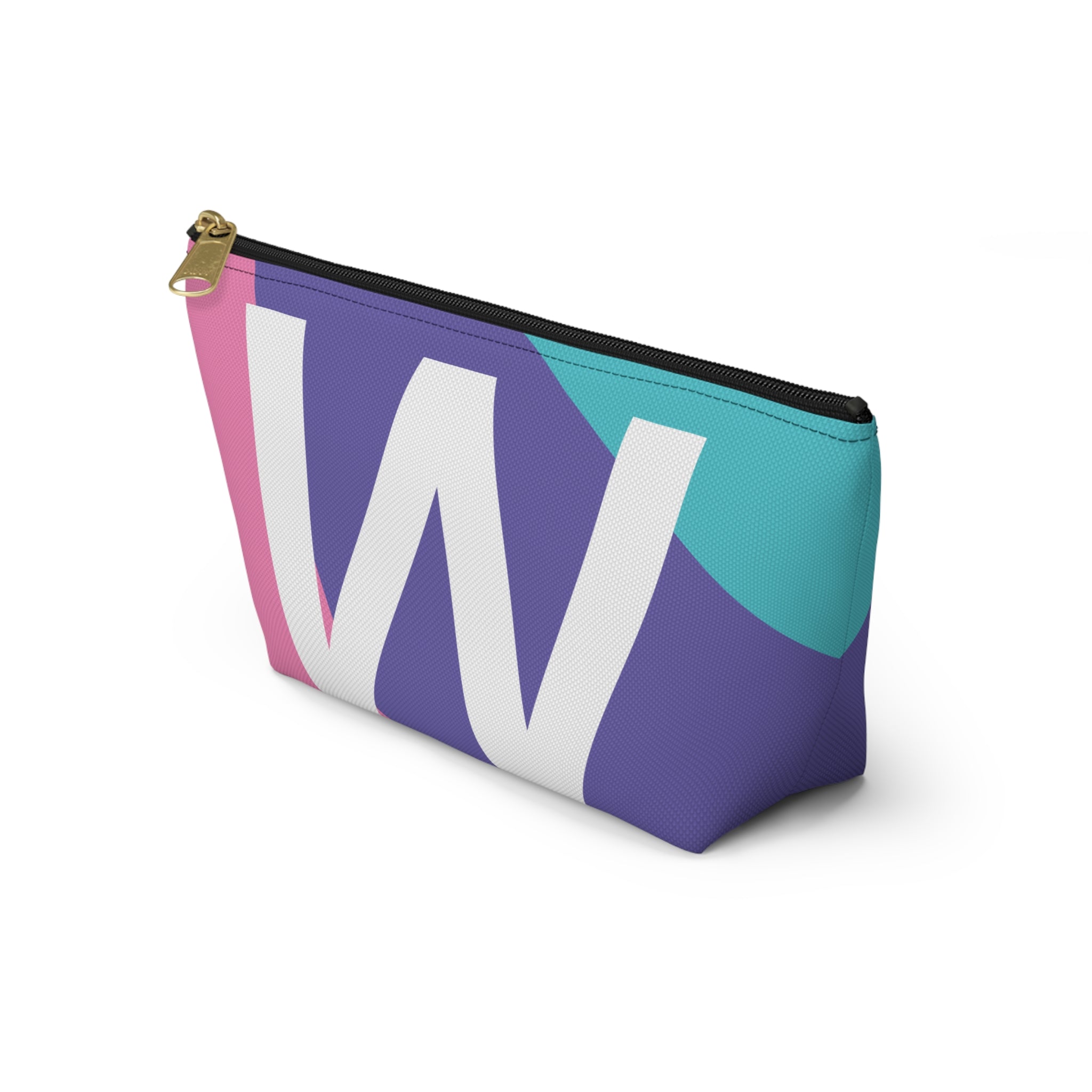 Colorblock Accessory Pouch — Monogram W T-Bottom Cosmetic Bag