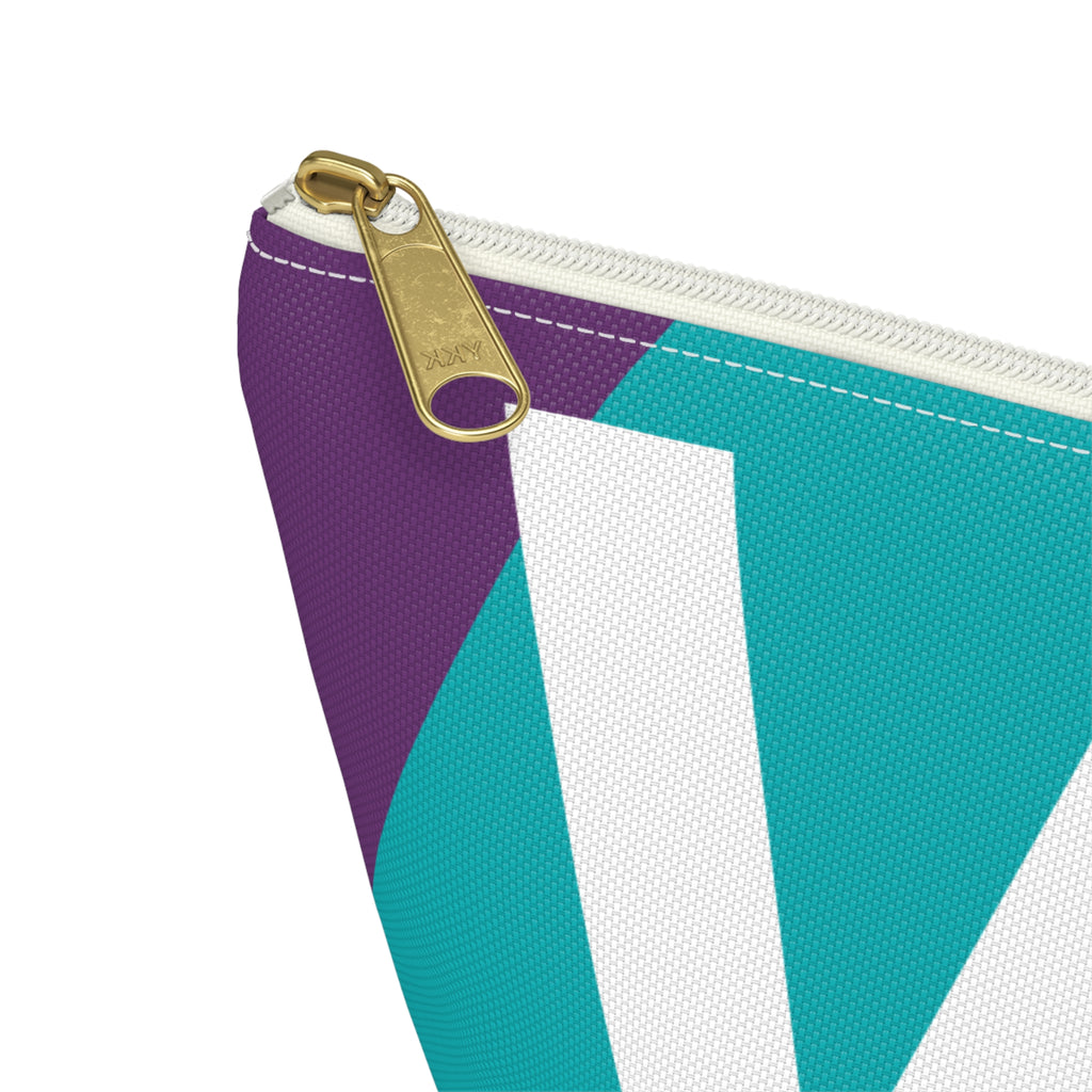 Colorblock Accessory Pouch — Monogram W T-Bottom Cosmetic Bag