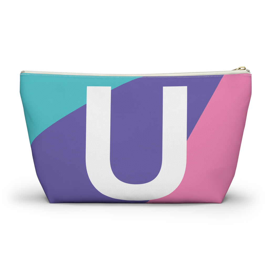Colorblock Accessory Pouch — Monogram U T-Bottom Cosmetic Bag