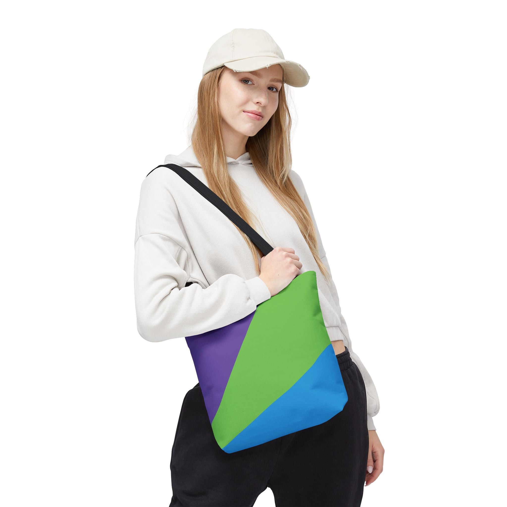 Colorblock Tote Bag