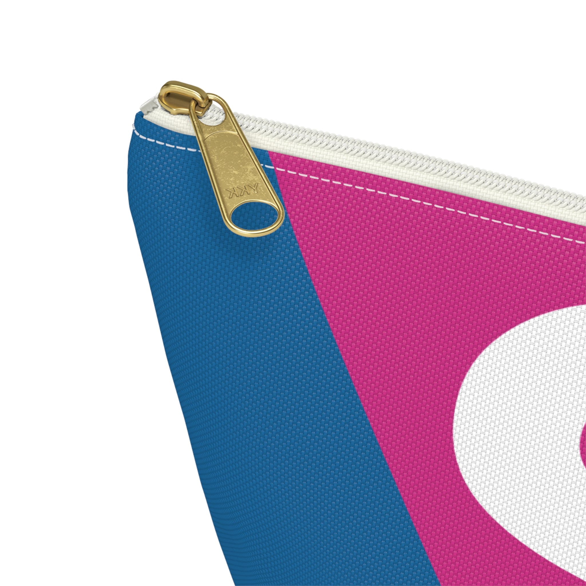 Initials Colorblock Accessory Pouch — Monogram S T-Bottom Cosmetic Bag