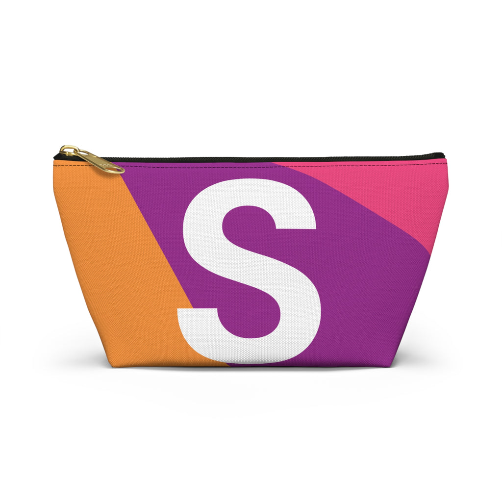 Colorblock Accessory Pouch — Monogram S T-Bottom Cosmetic Bag