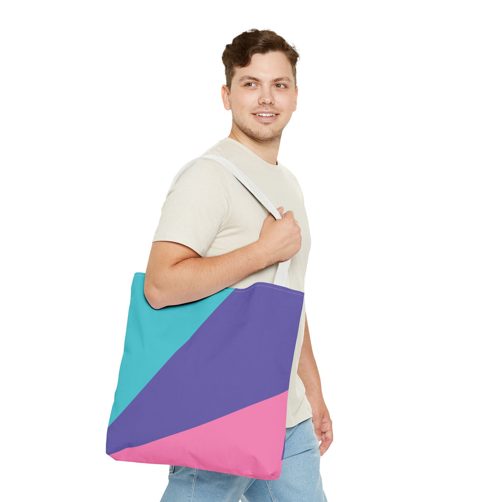 Colorblock Tote Bag