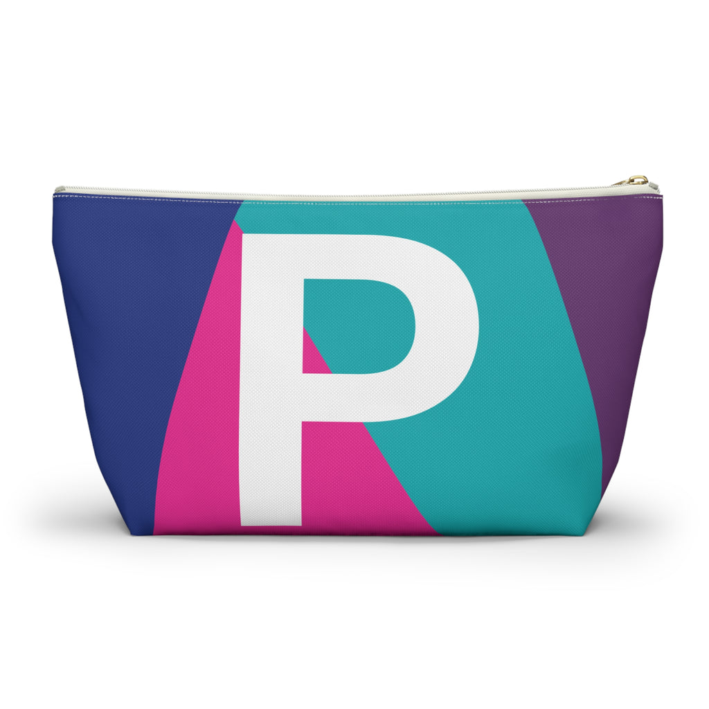 Colorblock Accessory Pouch — Monogram P T-Bottom Cosmetic Bag