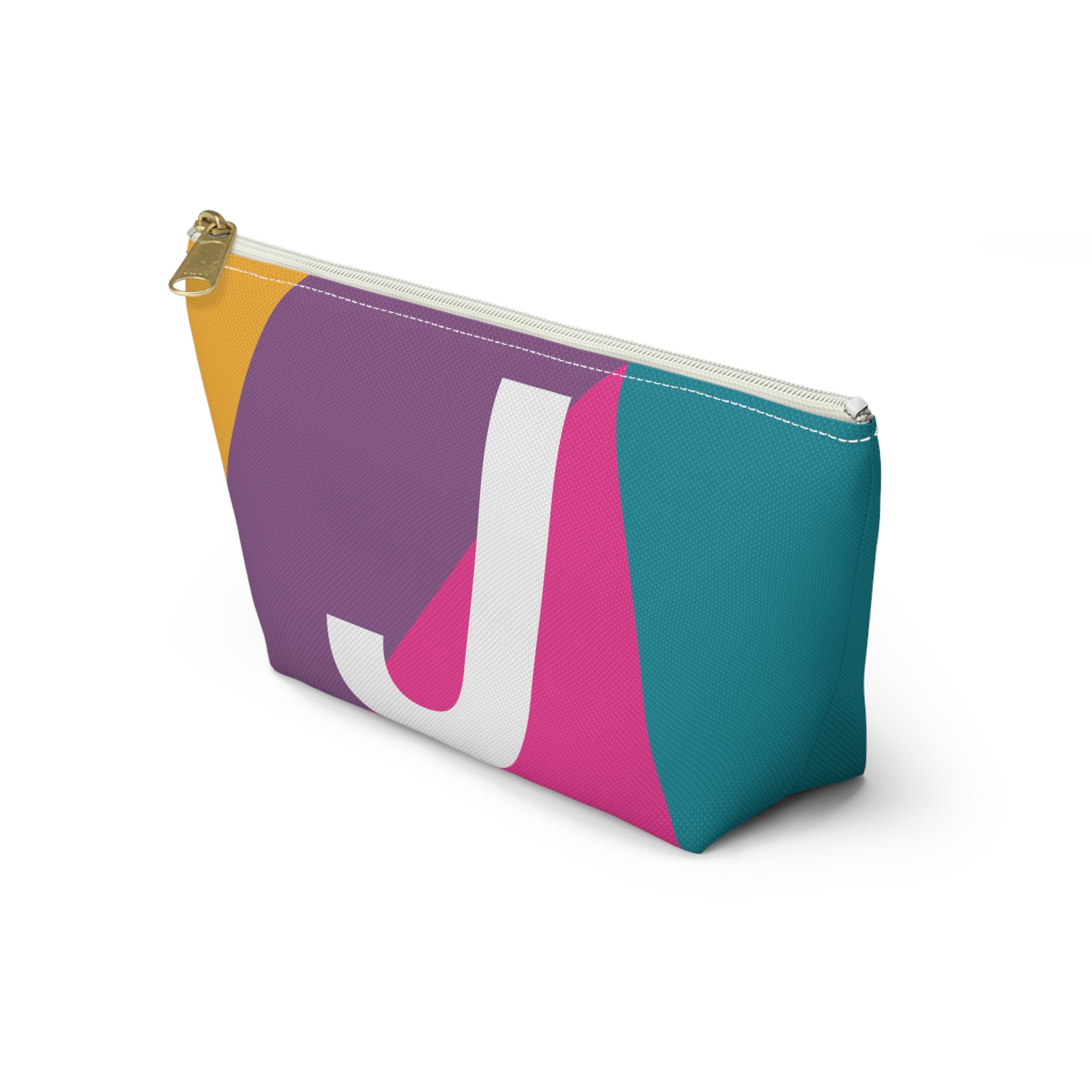 Colorblock Accessory Pouch — Monogram J T-Bottom Cosmetic Bag