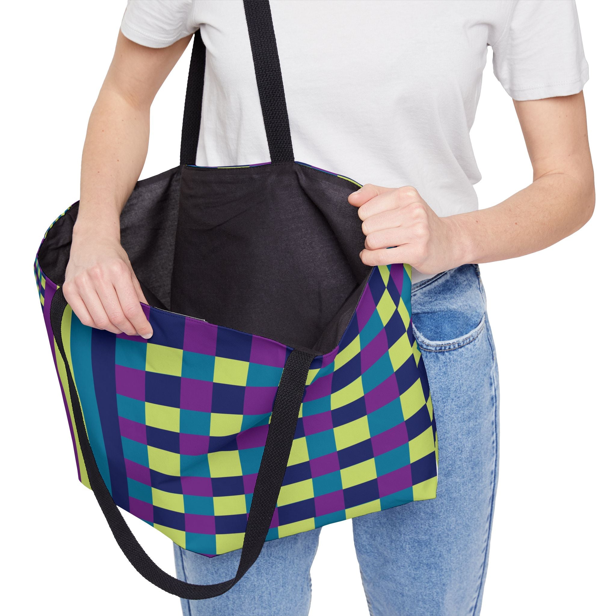 Colorblock Tote Bag