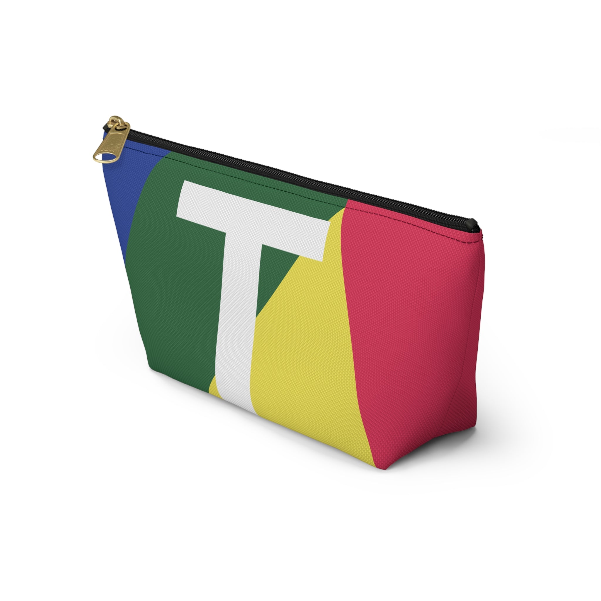 Colorblock Accessory Pouch — Monogram T T-Bottom Cosmetic Bag
