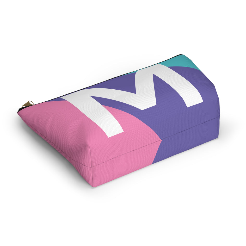 Colorblock Accessory Pouch — Monogram M T-Bottom Cosmetic Bag