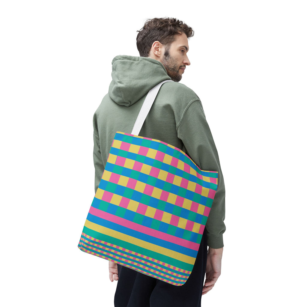 Colorblock Tote Bag