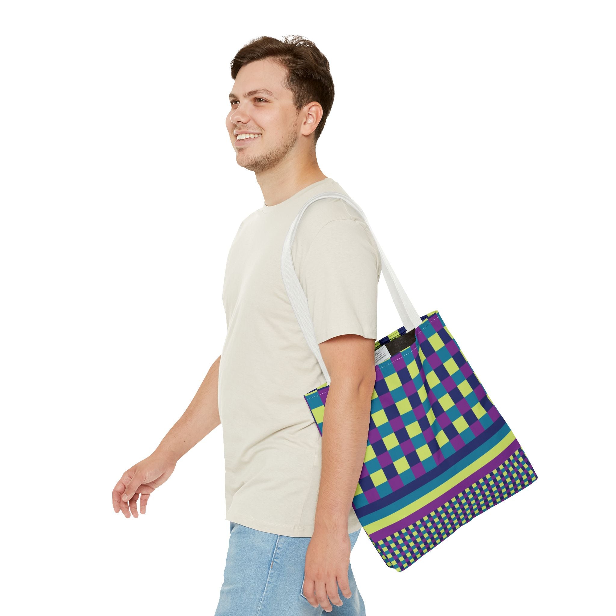 Colorblock Tote Bag