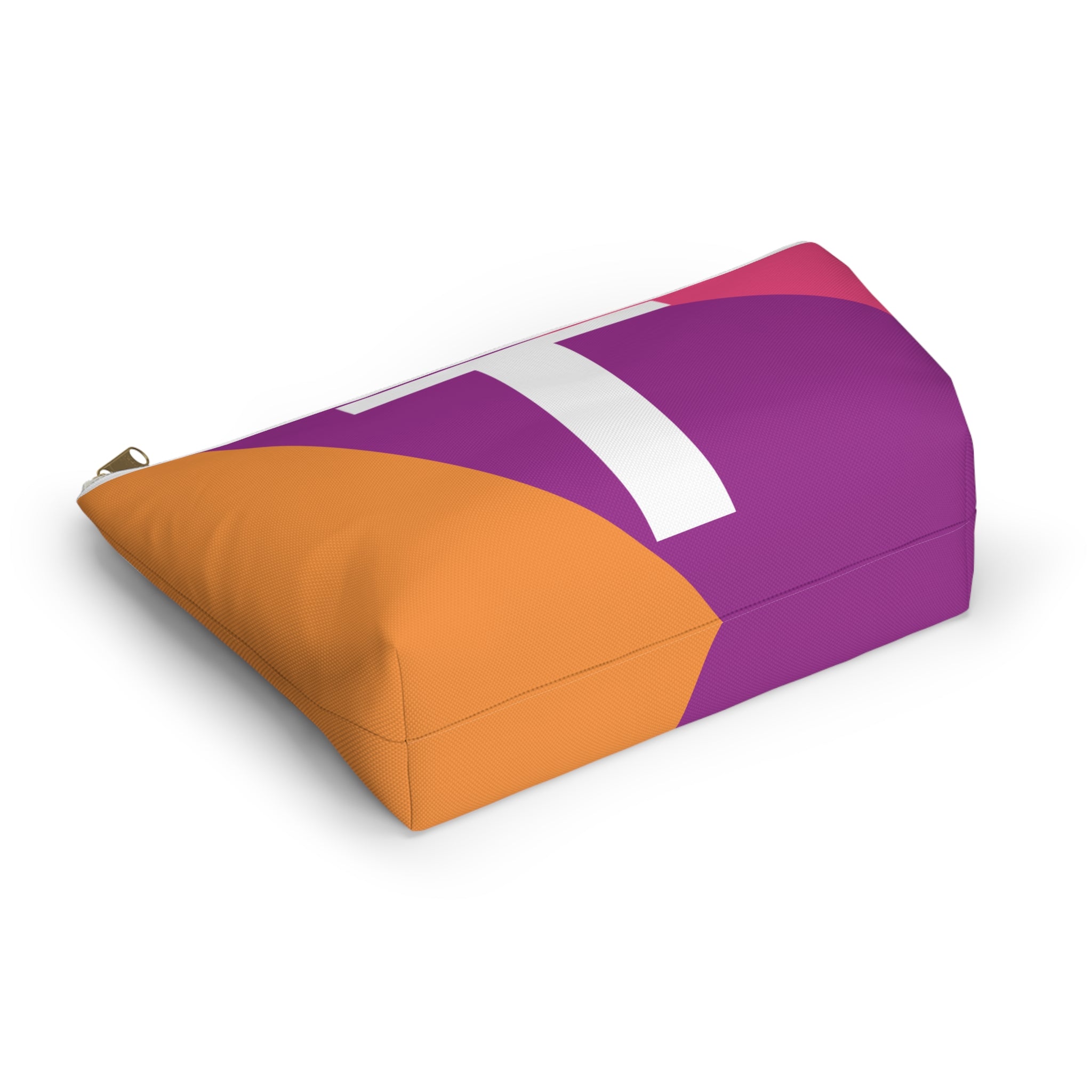 Colorblock Accessory Pouch — Monogram T T-Bottom Cosmetic Bag
