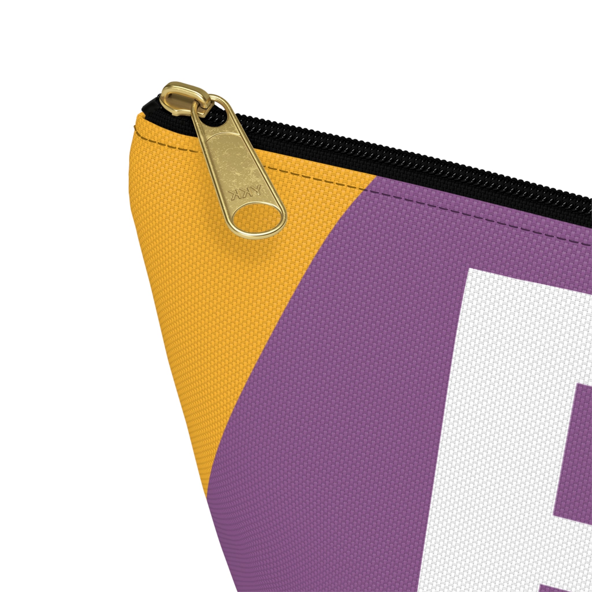 Initials Colorblock Accessory Pouch — Monogram B T-Bottom Cosmetic Bag