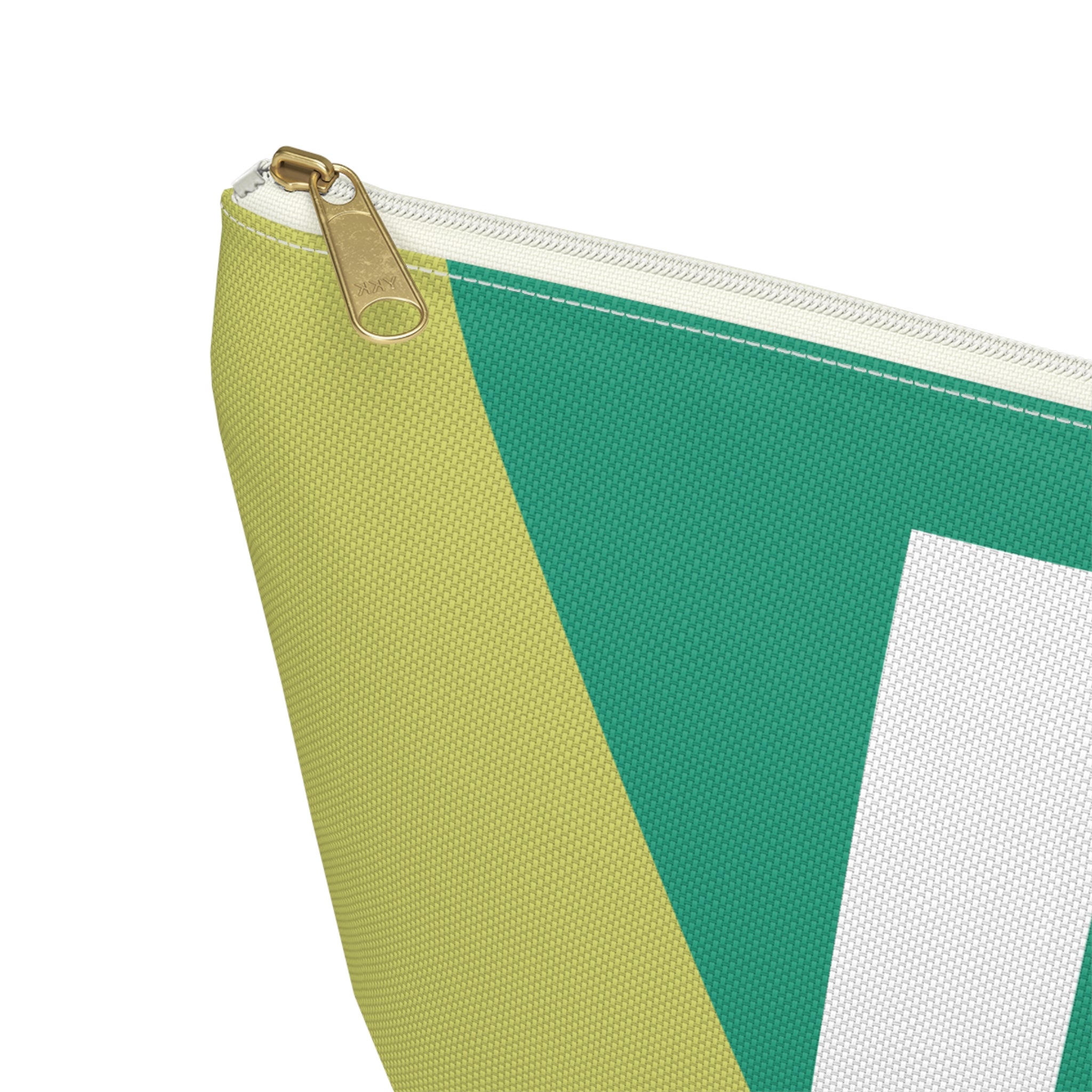 Initials Colorblock Accessory Pouch — Monogram L T-Bottom Cosmetic Bag