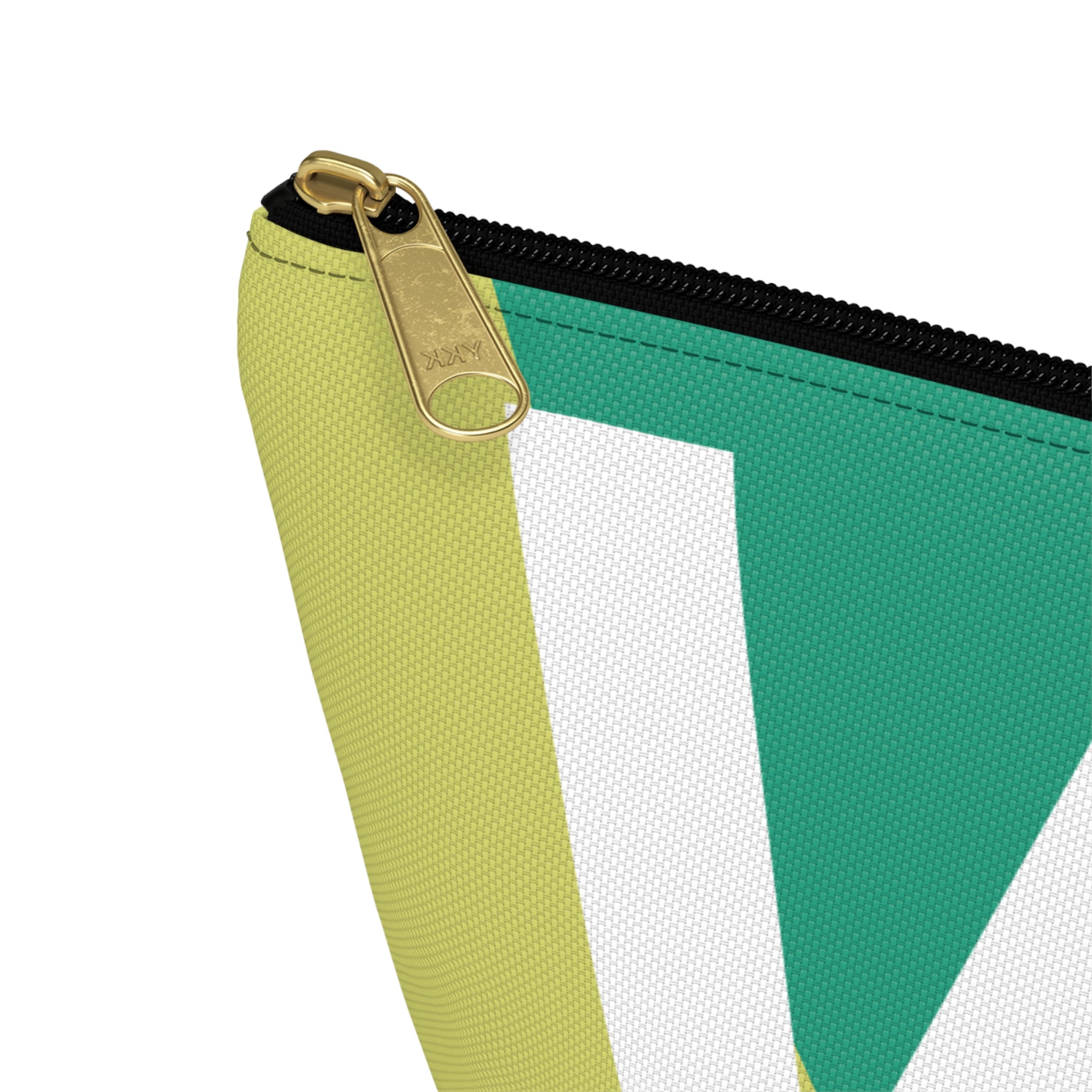 Initials Colorblock Accessory Pouch — Monogram W T-Bottom Cosmetic Bag