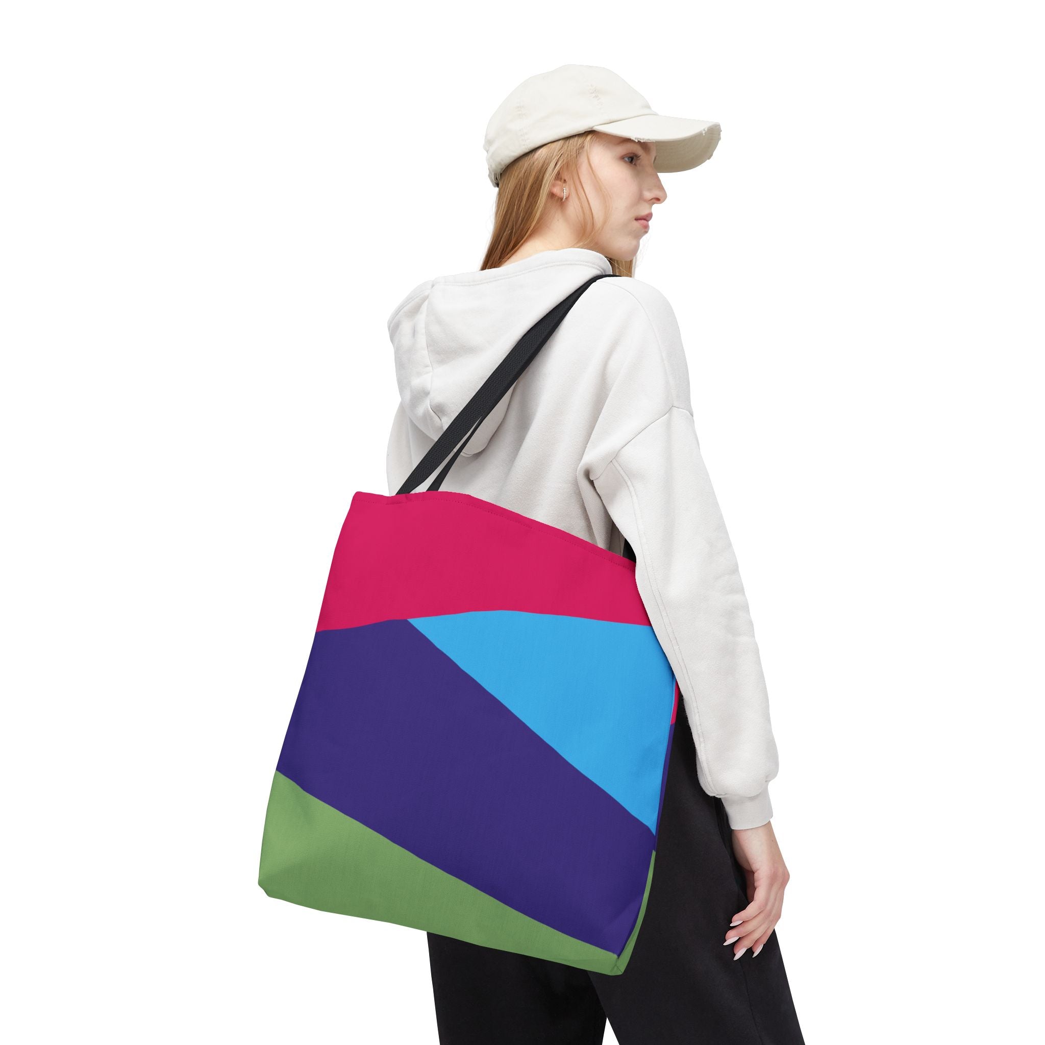 Colorblock Tote Bag