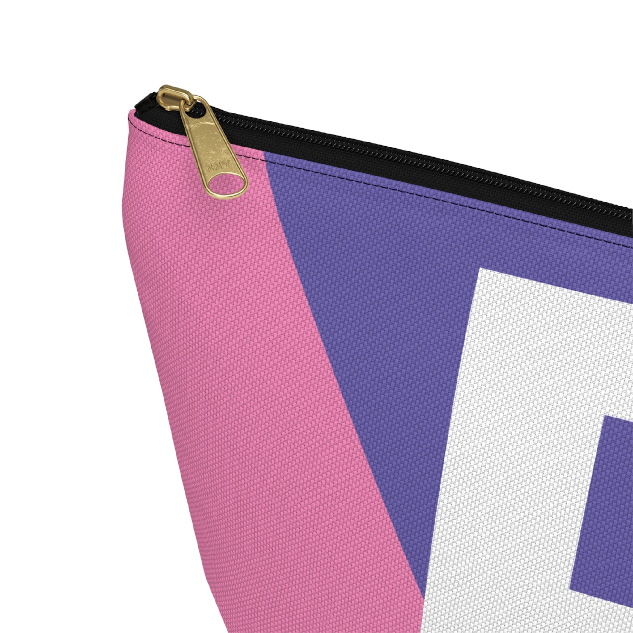 Initials Colorblock Accessory Pouch — Monogram B T-Bottom Cosmetic Bag