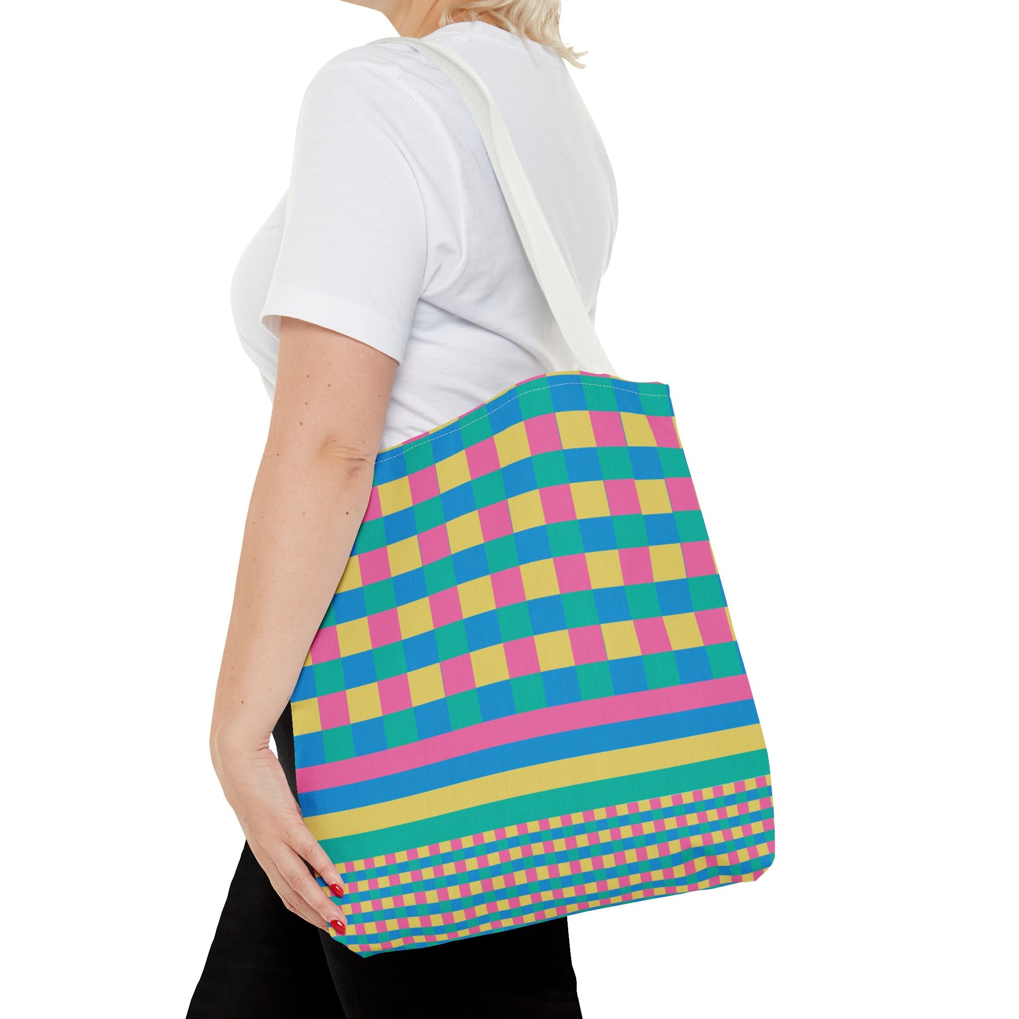 Colorblock Tote Bag