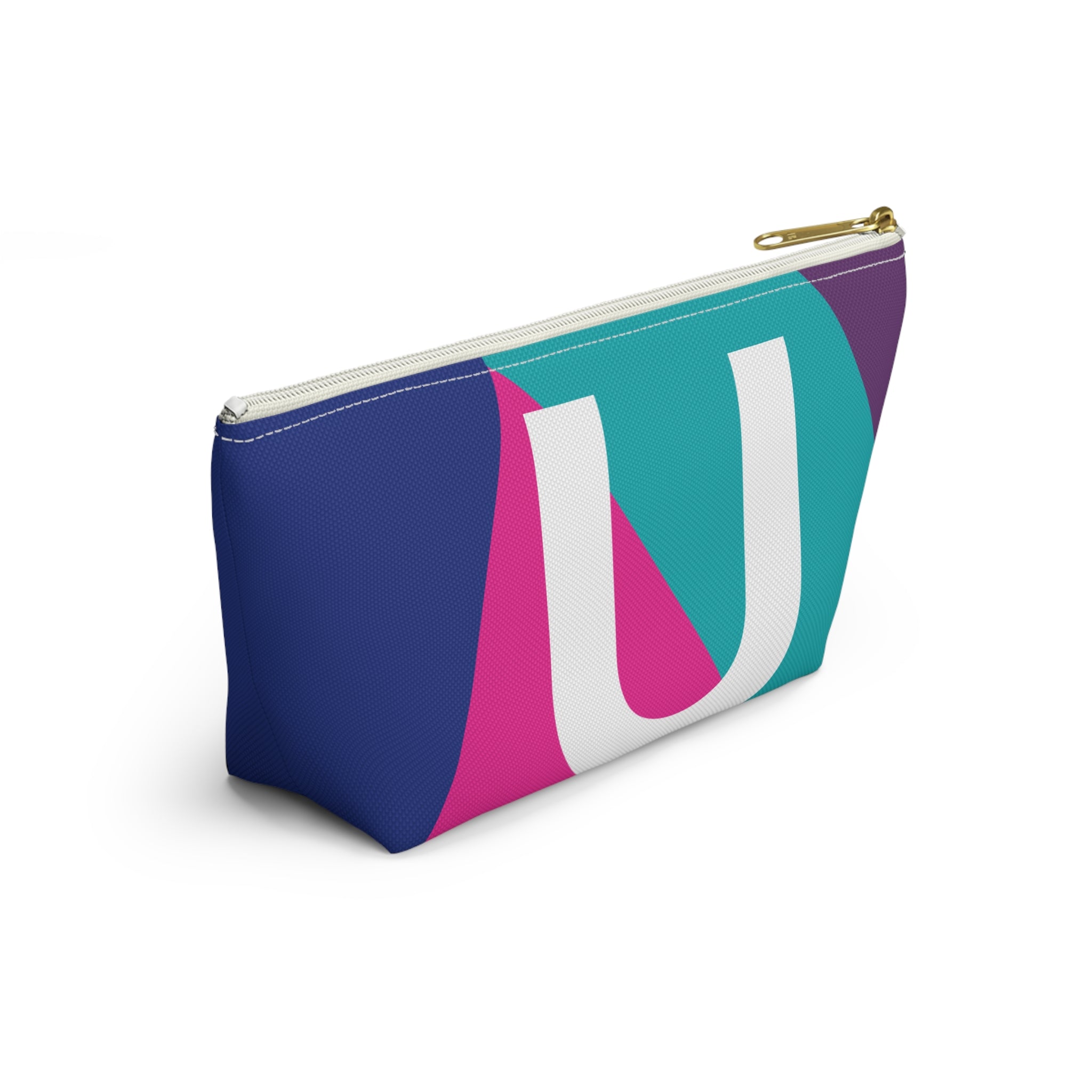 Colorblock Accessory Pouch — Monogram U T-Bottom Cosmetic Bag