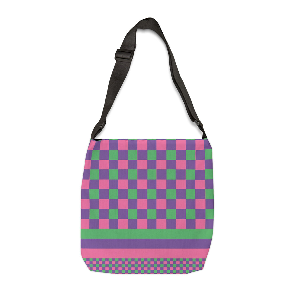 Colorblock Geometric Tote Bag