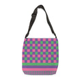 Colorblock Geometric Tote Bag