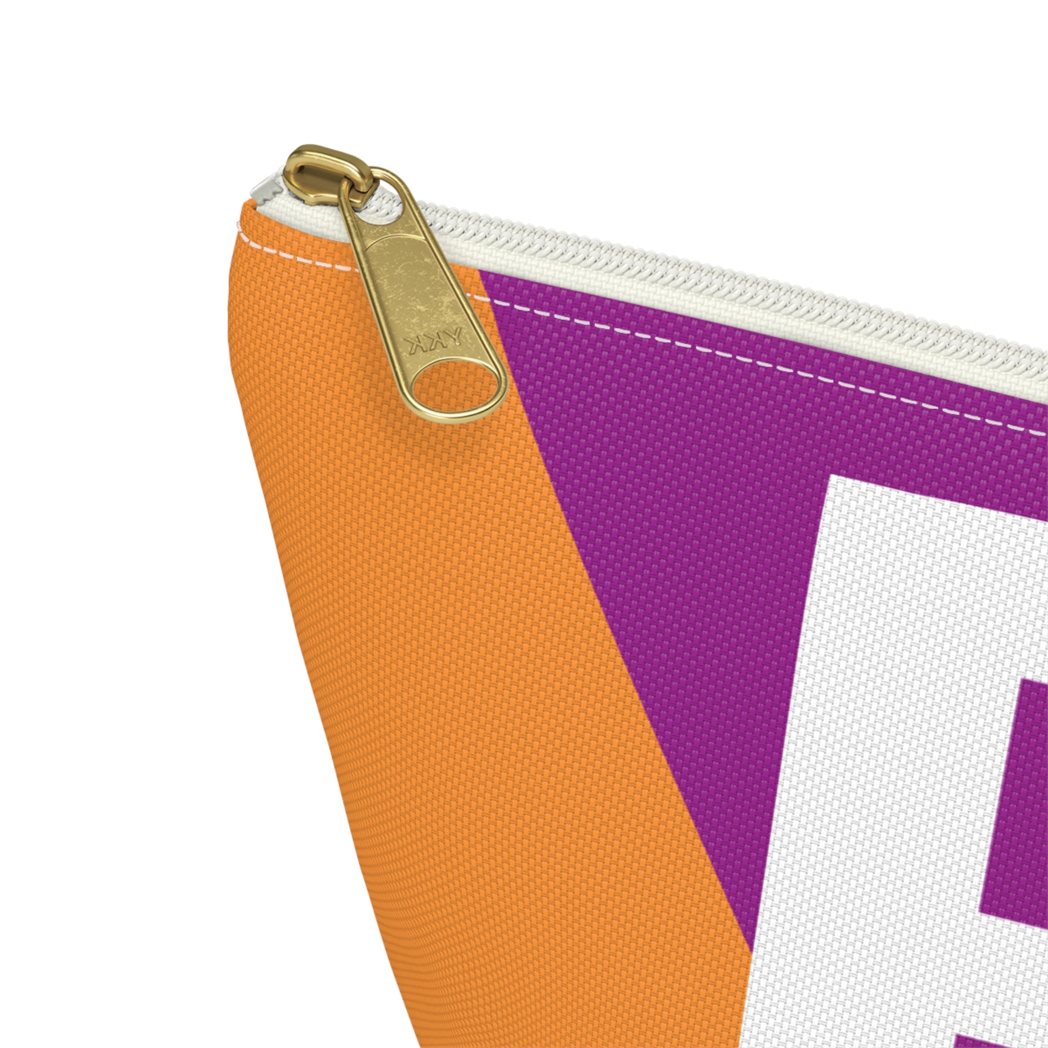 Initials Colorblock Accessory Pouch — Monogram B T-Bottom Cosmetic Bag