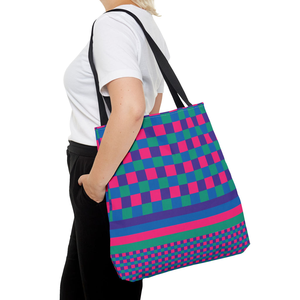 Colorblock Tote Bag