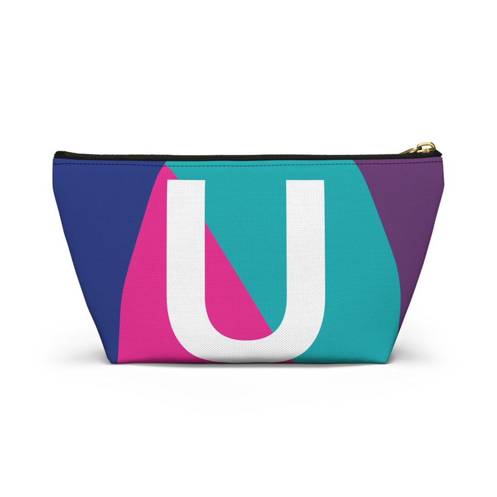 Colorblock Accessory Pouch — Monogram U T-Bottom Cosmetic Bag