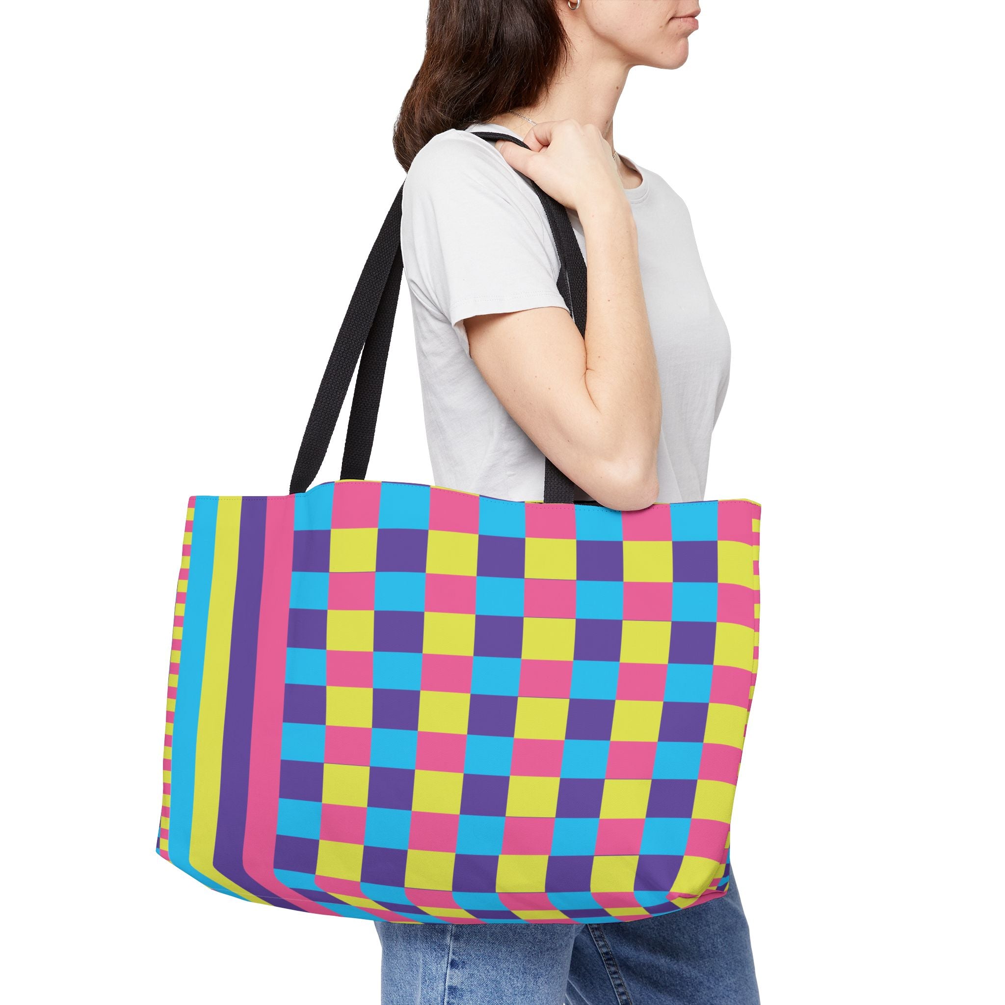 Colorblock Tote Bag