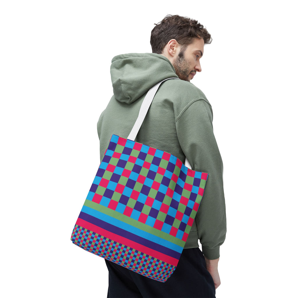 Colorblock Tote Bag