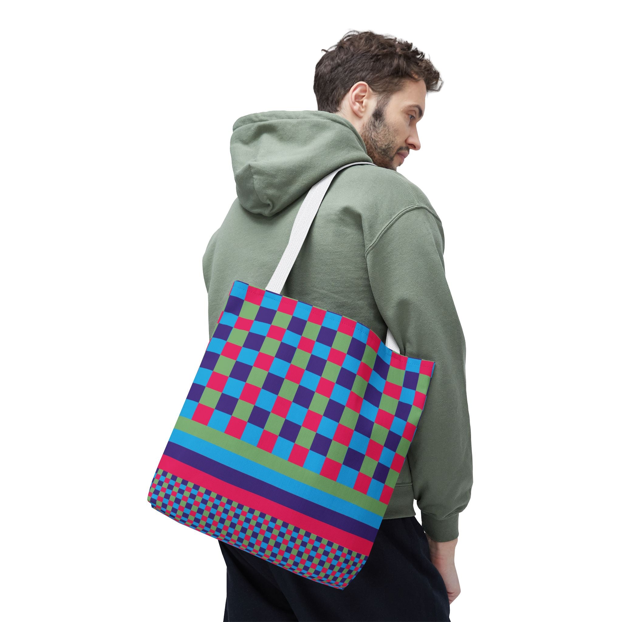 Colorblock Tote Bag