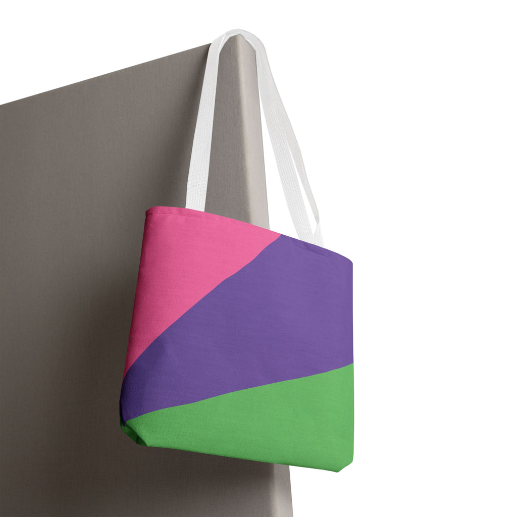 Colorblock Tote Bag