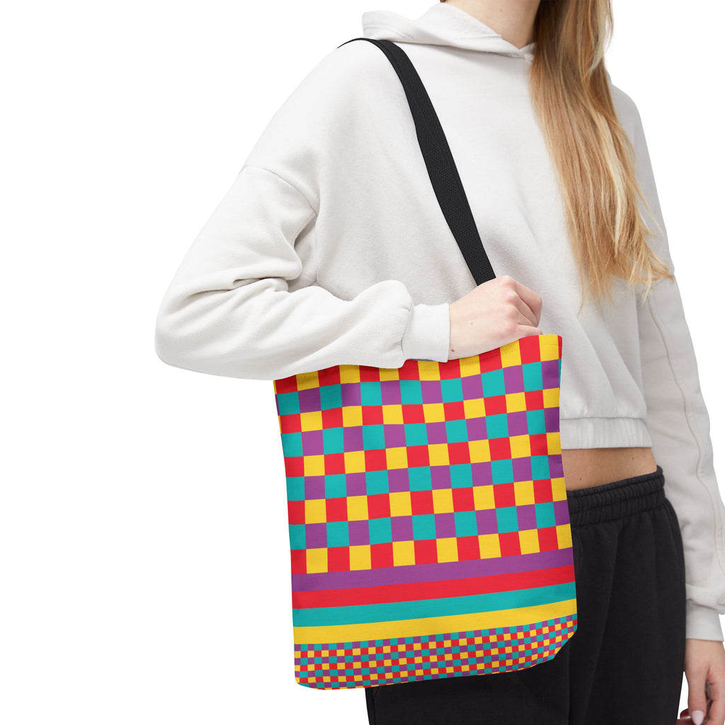 Colorblock Tote Bag