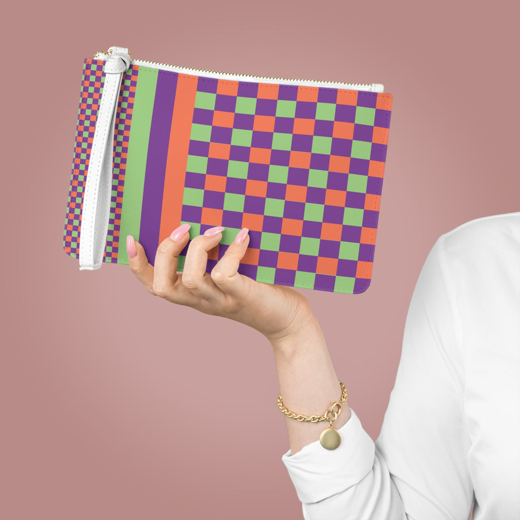 Colorblock Clutch Bag