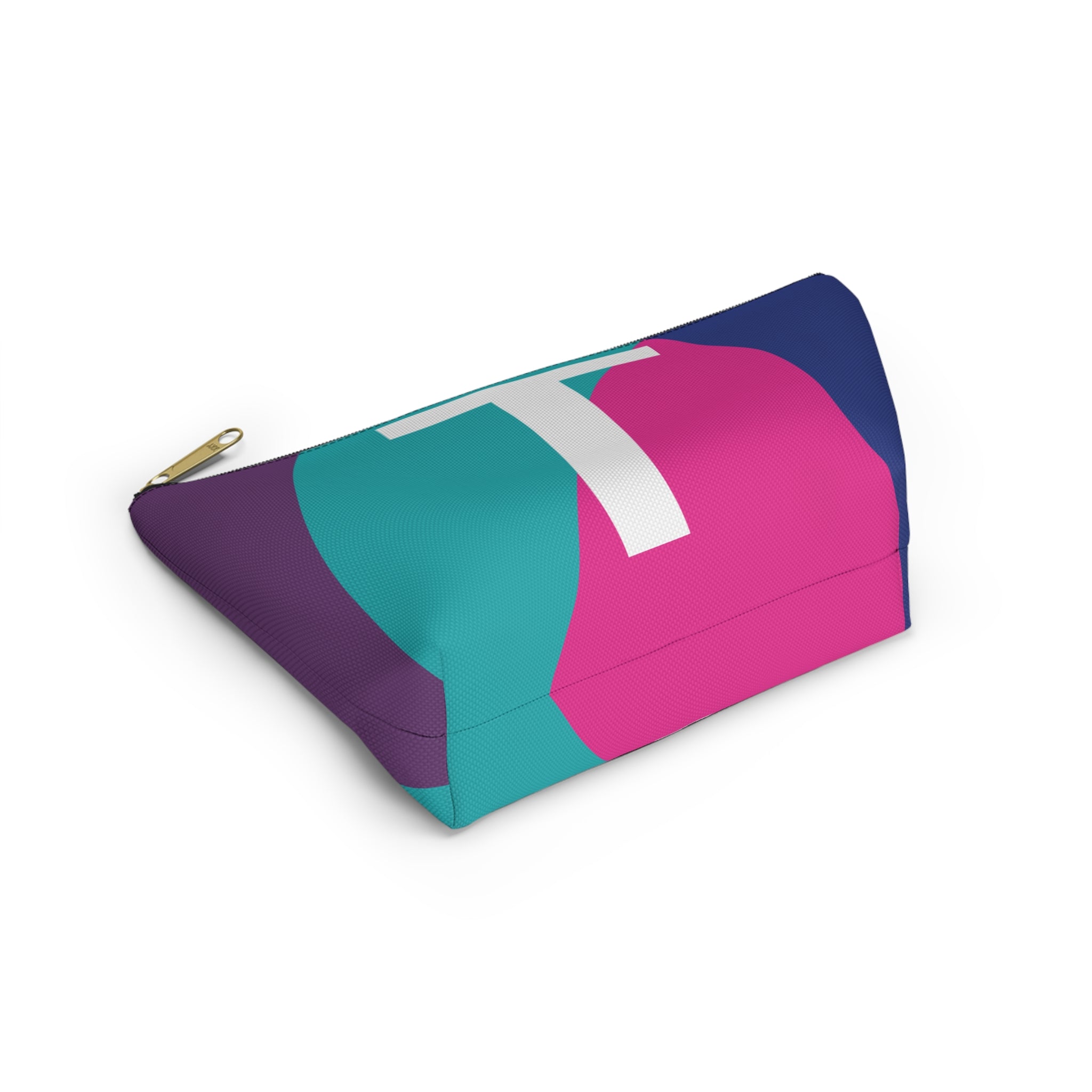 Colorblock Accessory Pouch — Monogram T T-Bottom Cosmetic Bag