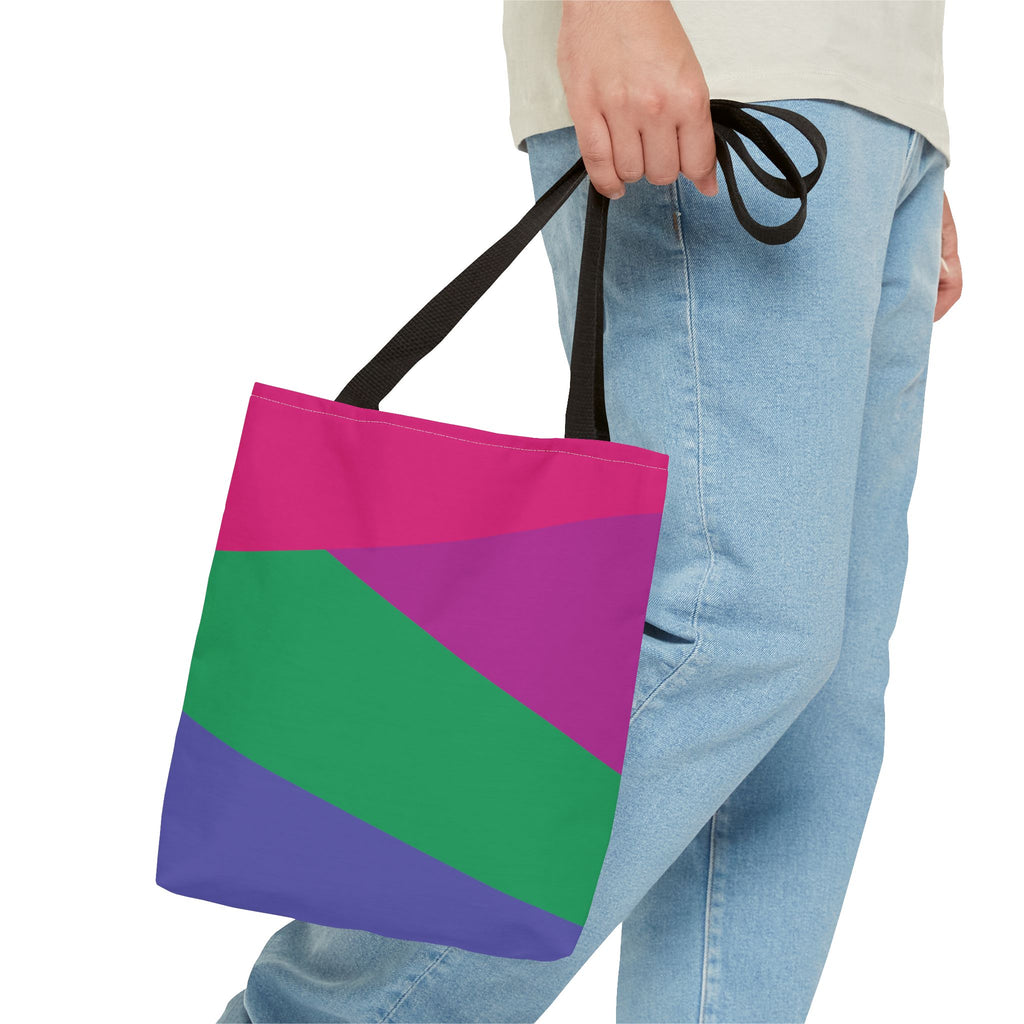 Colorblock Tote Bag